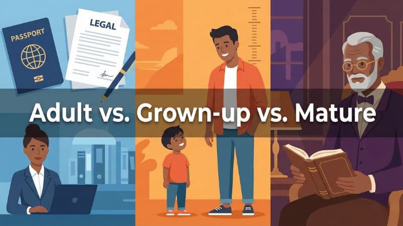 「大人」は英語で?ネイティブの使い分けと「社会人」の自然な言い換え