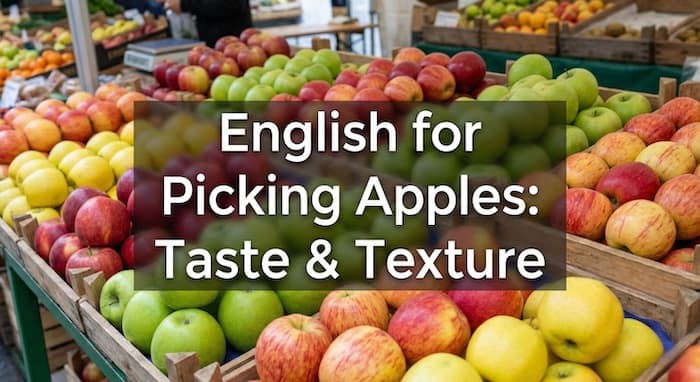 英語でりんごの味を伝えたい!「シャキシャキ」「酸っぱい」の表現と品種ガイド