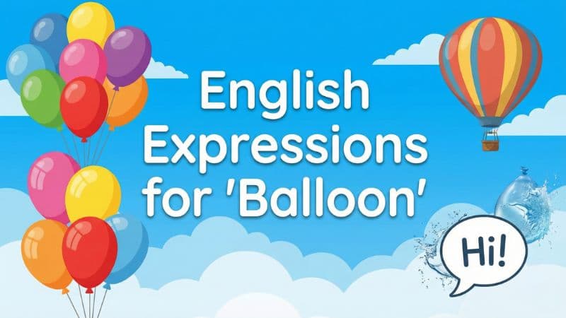 風船は英語で?気球や水風船、種類別の表現と使えるフレーズ集