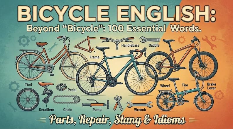 【自転車の英語100選】Bicycleだけじゃない!パーツ・修理・スラングまで完全網羅