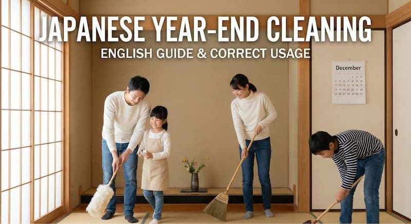 大掃除は英語でSpring cleaning?「年末の大掃除」を正しく伝える表現と使い分け