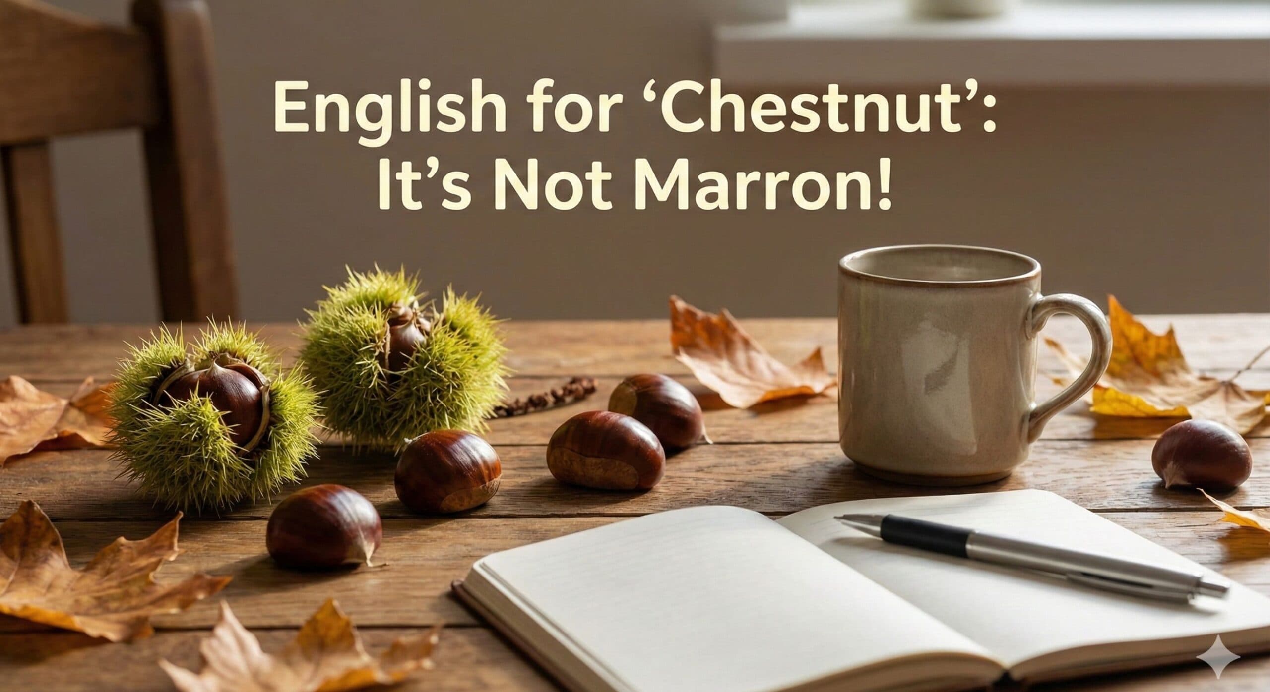 栗は英語でマロンじゃない!発音・由来との正しい呼び方