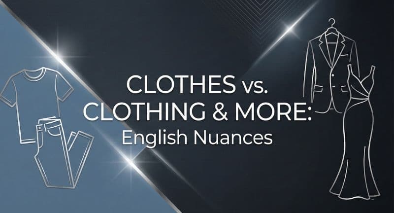 服は英語で何?シーン別・ニュアンス別の正しい単語選びと例文集