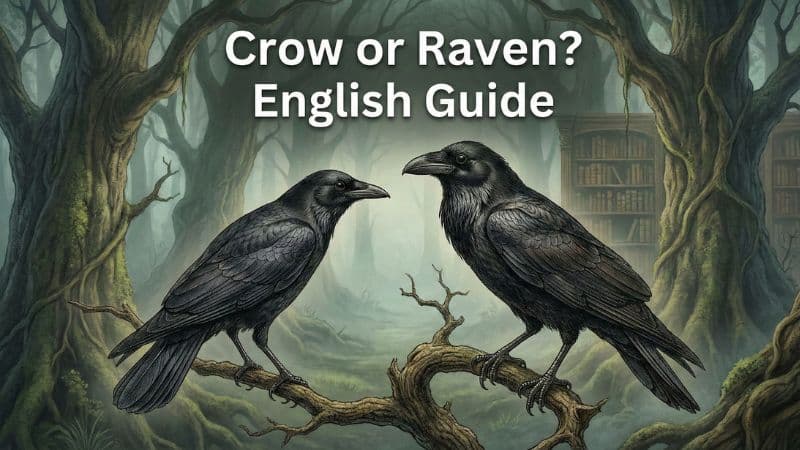 カラスは英語で?基本表現から種類別の呼び分けまで