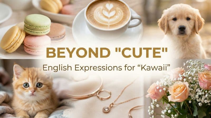 「可愛い」の英語表現まとめ|使い分けとSNSスラングまで
