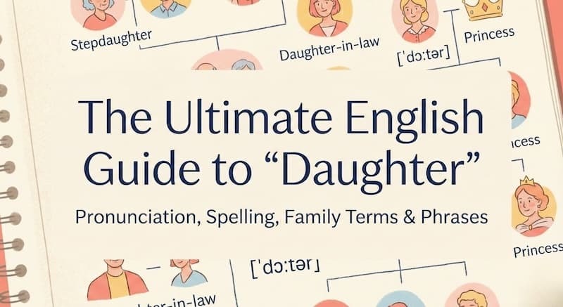 英語の「娘」使い分けガイド|義理の娘や長女・次女の言い方