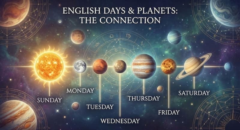 【英語の曜日】一瞬で覚えるコツ!神話の由来・語呂合わせ・略称まとめ