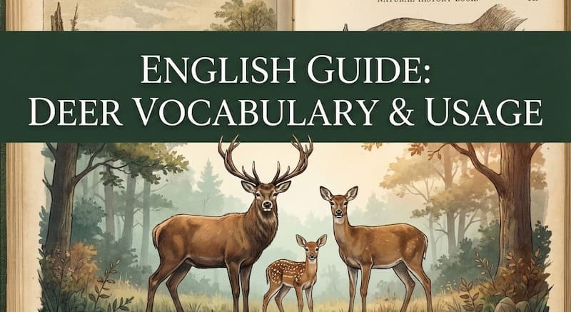 鹿は英語で?雄・雌・子供の呼び分けと角・肉まで解説