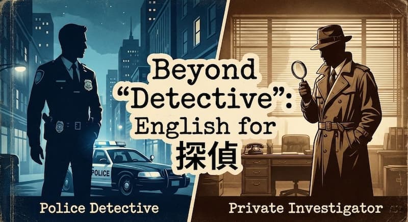 「探偵」の英語は?刑事との違いやカッコいいスラングを徹底解説