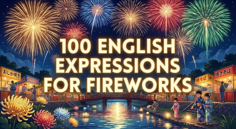 【花火の英語100選】線香花火・音・感動を伝える完全ガイド