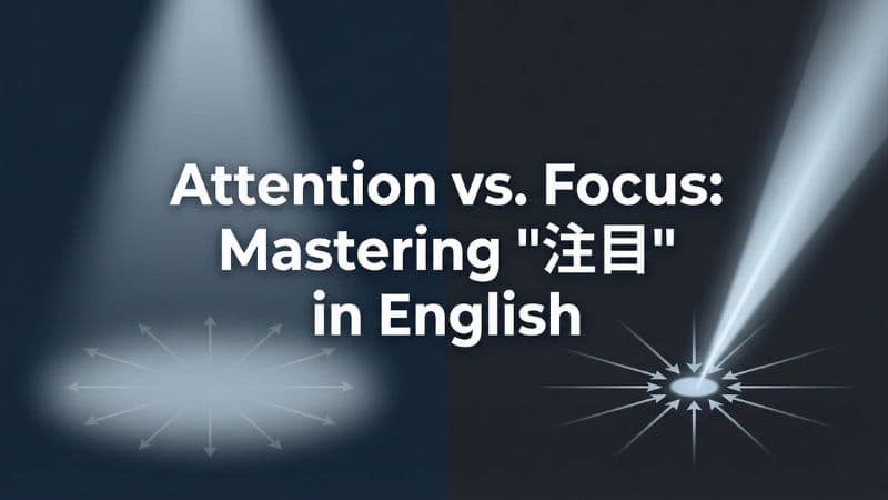 注目は英語で?能動・受動・ビジネスシーン別の正しい言い換え