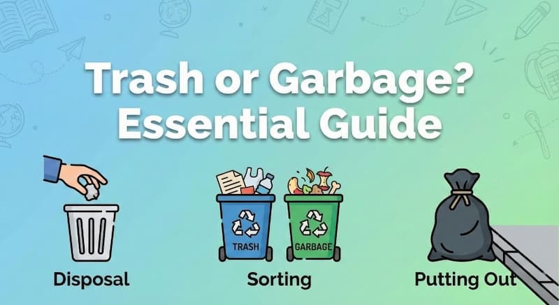 「ゴミ」は英語で?使い分けと「捨てる・分別・出す」の必須フレーズ完全ガイド