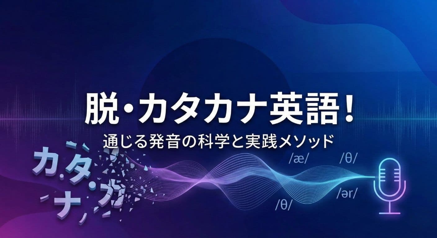 カタカナ英語をネイティブ発音に変える3つの法則【音声学で解説】
