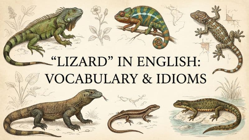 トカゲは英語で?種類別の名前や発音、関連イディオムまで