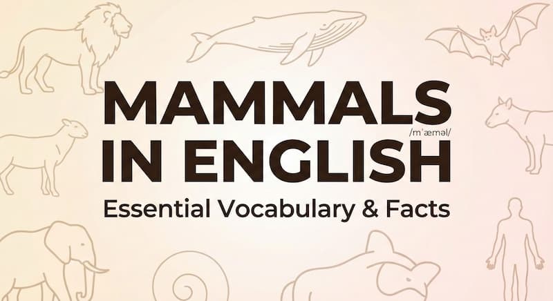 哺乳類の英単語100選!mammalの発音・覚え方・分類一覧