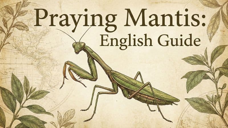 カマキリは英語で?意味や語源、発音を解説