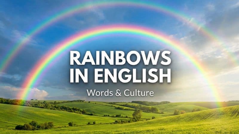 「虹」は英語で?色の名前・覚え方・幸運を呼ぶイディオムまで