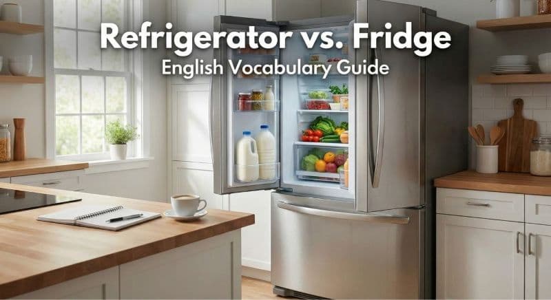 冷蔵庫は英語で?基本表現から冷凍庫・野菜室の呼び方まで