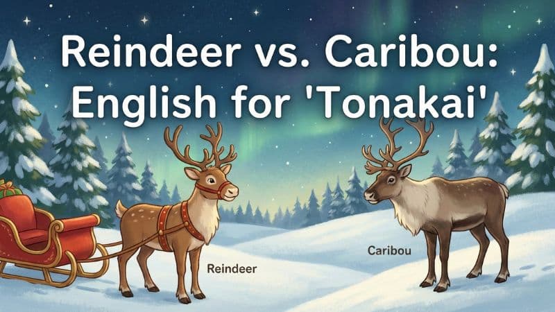 トナカイは英語で?カリブーとの違いや発音、語源まで徹底解説