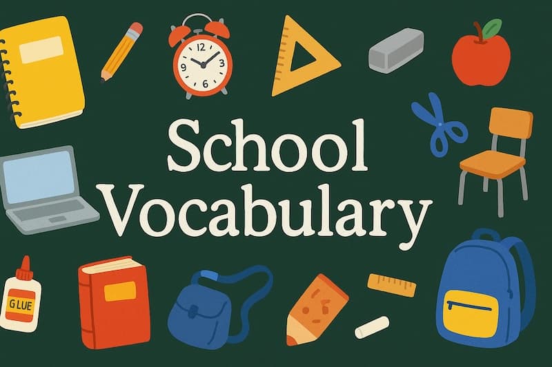 学校の英語100選|教室・教科・文房具・行事までまるごと覚えよう