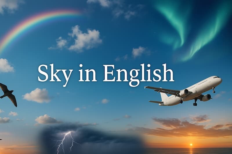 空にまつわる英単語|雲・色・比喩で広がる英語表現集