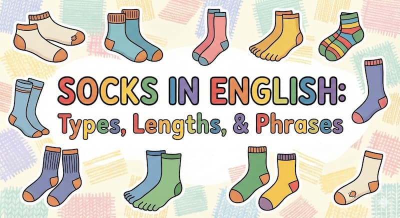 「靴下」は英語で?種類別の呼び方や穴が開いた時のフレーズまで