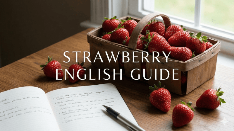 「いちご」は英語で?スペル・複数形から「いちご狩り」の表現まで網羅