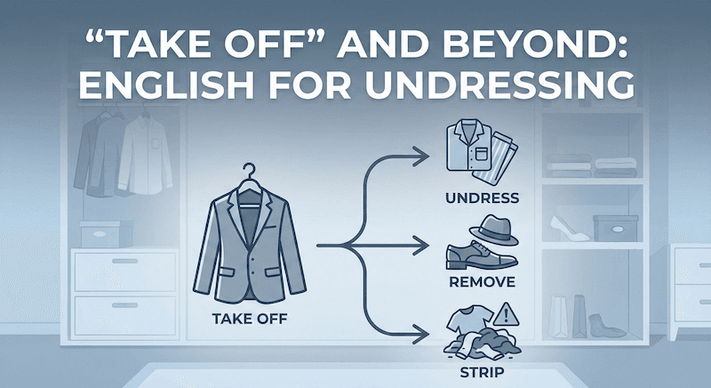 服を脱ぐ・着替えるの英語|正しい使い分けとStripなどの注意点