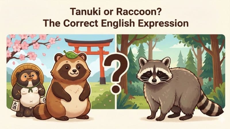 たぬきは英語で?正しい表現と外国人に通じる説明術