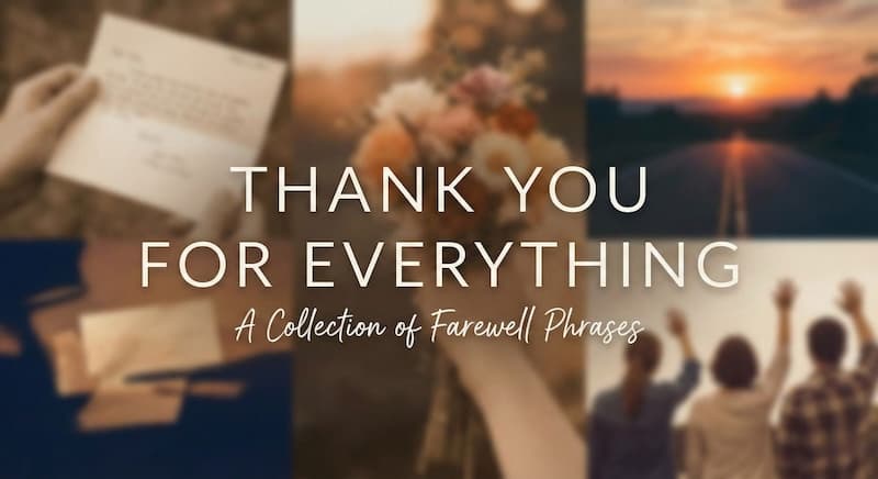 英語で「今までありがとうございました」を伝える|退職・卒業・別れの挨拶フレーズ集