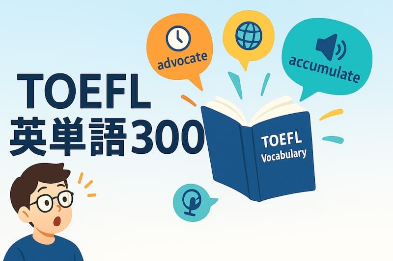 TOEFL頻出英単語300選|意味・例文・覚え方のコツを完全網羅!