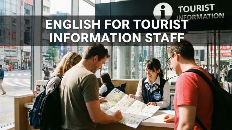 【観光案内所編】接客フレーズ集とバイト・求人の英語特集