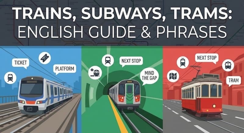 電車は英語でTrainだけじゃない?地下鉄・路面電車の使い分けと必須フレーズ