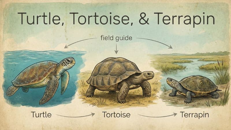亀は英語で?基本表現からリクガメ・ウミガメの呼び分けまで