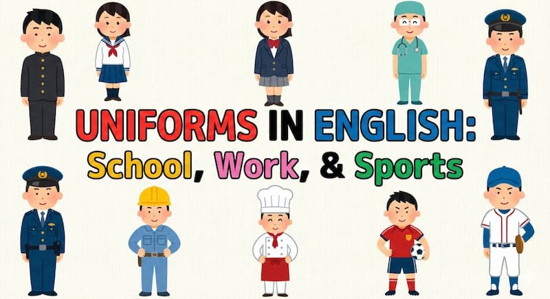 「制服」は英語で?学校・仕事・スポーツ別の呼び方とフレーズ集