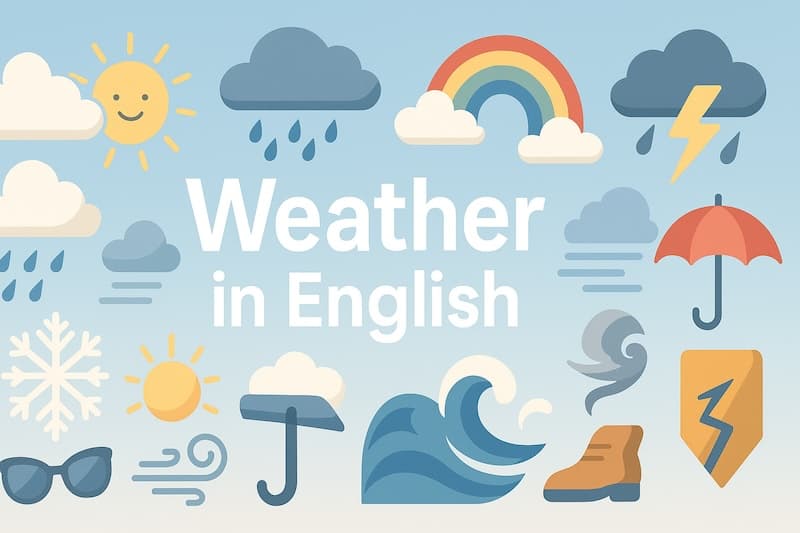天気の英語100選|晴れ・雨・曇り・気温・季節の表現まで解説
