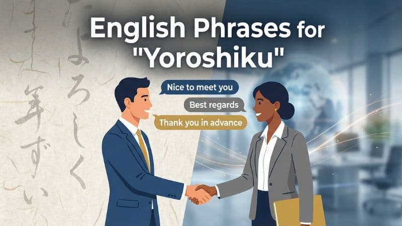 「よろしくお願いします」は英語で?ビジネス・メール・自己紹介など場面別フレーズ完全版