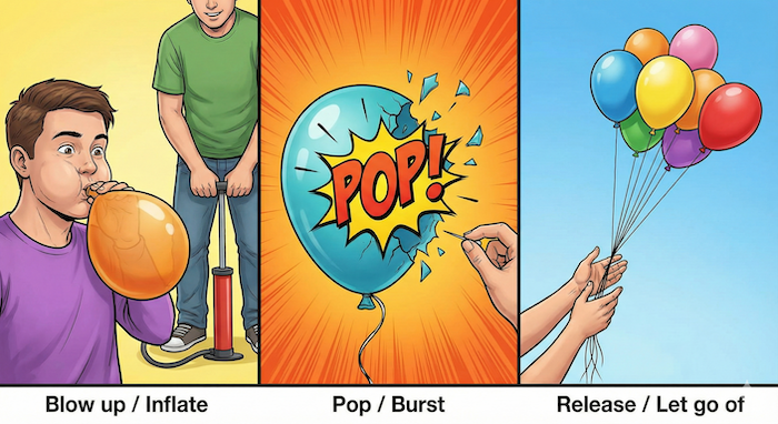 Balloon action sequence (風船のアクション)