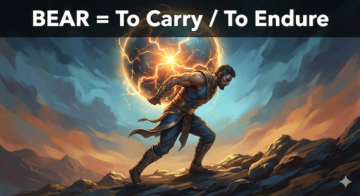 Conceptual Illustration of Endurance / 耐えることを表す概念イラスト