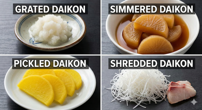 大根料理の英語表現グリッド