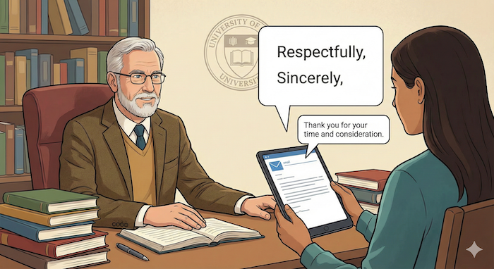 Student email to university professor. / ææãžã®è±èªã¡ãŒã«çµã³ã€ã©ã¹ãã