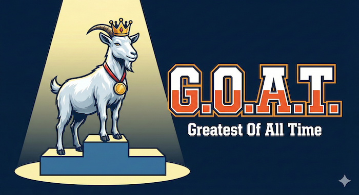 Greatest of all time goat / 史上最高のヤギ