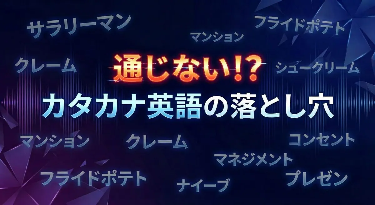 カタカナ英語は通じない?和製英語との違いや正しい発音への変換法