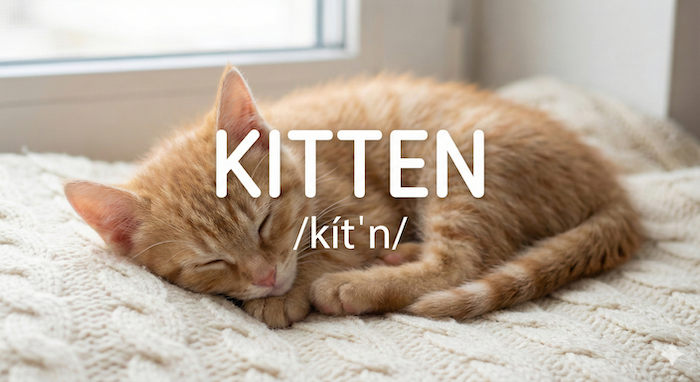 Sleeping kitten / 眠っている子猫