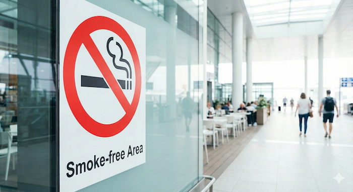 Smoke-free Area sign / 禁煙エリアの標識