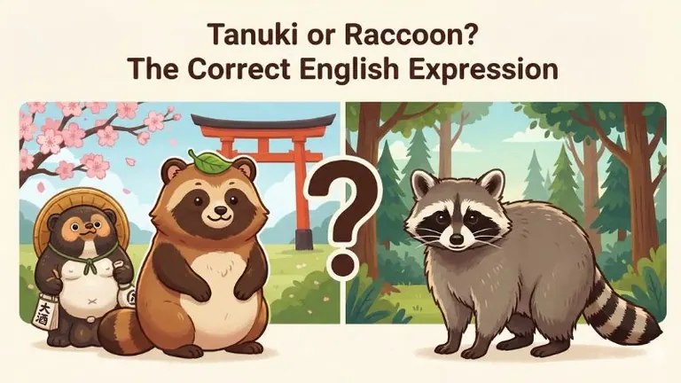 たぬきは英語で?正しい表現と外国人に通じる説明術