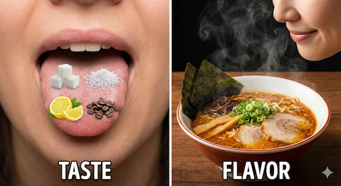 「味」を表す名詞 Taste と Flavor の決定的な違い アイキャッチ
