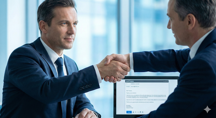Professional business handshake / ビジネスでの握手