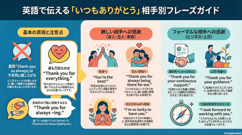 英語でいつもありがとう フレーズガイド