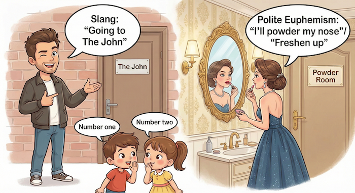 ãã€ã¬ã®ã¹ã©ã³ã°ãšå©æ²è¡šçŸ (English: Slang and Euphemisms for Toilet)